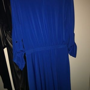 Long Sleeve ROYAL Blue Dress